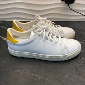 Anya Hindmarch Smiley Wink Leather Sneaker White Women's EUR 39/US 8-8.5